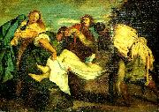 Eugene Delacroix la mise au tombeau Germany oil painting artist